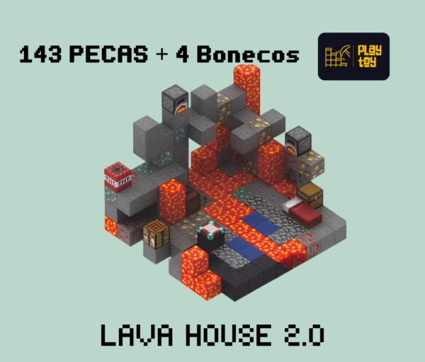 Lava House 2.0 Minecraft ® 143 + 4 Bonecos